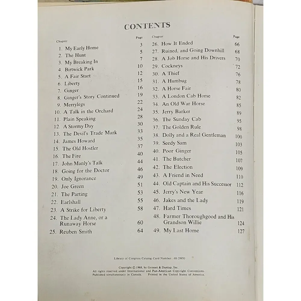 Black Beauty by Anna Sewell 1968 - Grosset & Dunlap - Illustrated - Rare - Picture 10 of 16